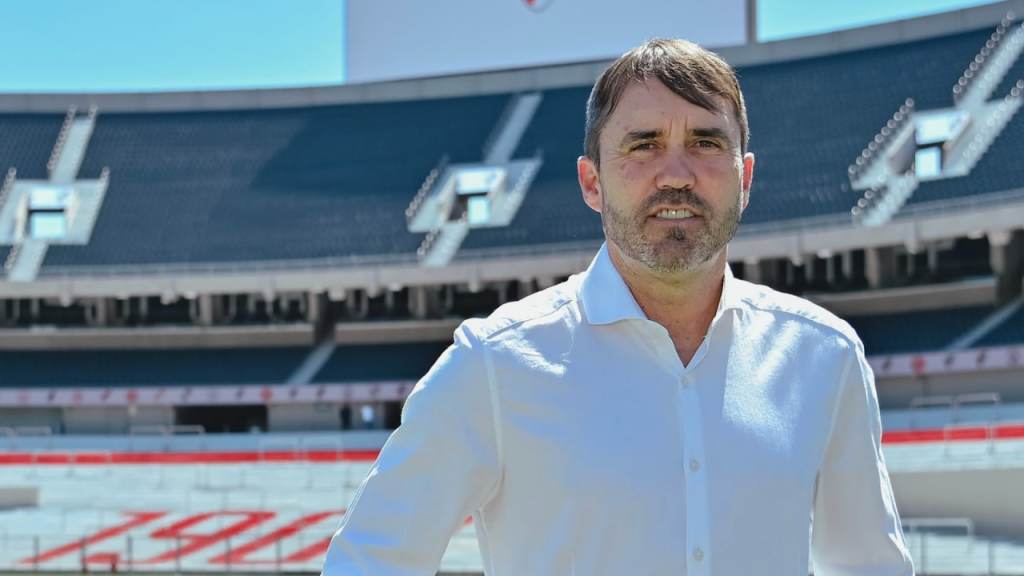 Coudet probó su primera formación en River para enfrentar a&nbsp;Huracán